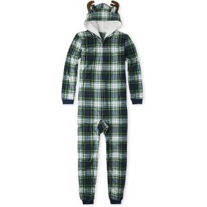 The Children’s Place Baby and Family Matching Fleece Holiday Pajama Set(Moose Plaid)