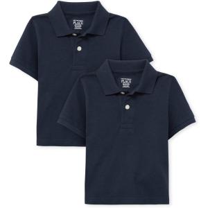 The Children’s Place Baby and Toddler Boys Short Sleeve Polo Shirt(Nautico 2-pack)