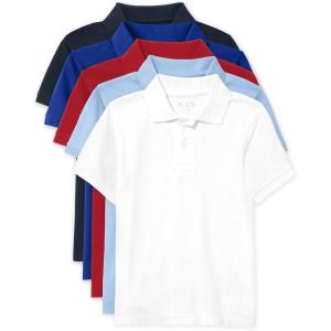 The Children’s Place Baby and Toddler Boys Short Sleeve Polo Shirt(Nautico/Blue/Red/Brook/White)
