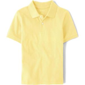 The Children’s Place Baby and Toddler Boys Short Sleeve Polo Shirt(New Yellow)