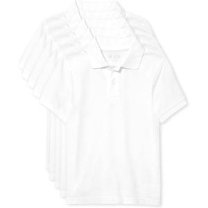 The Children’s Place Baby and Toddler Boys Short Sleeve Polo Shirt(White)