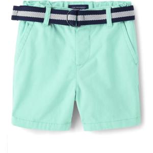 The Children’s Place Baby-Boys and Toddler Belted Chino Shorts(Mellow Aqua)