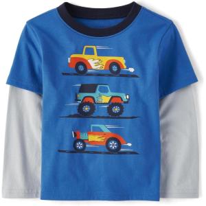 The Children’s Place Baby-Boys and Toddler Layered Long Sleeve T-Shirt(Toucan Feather)