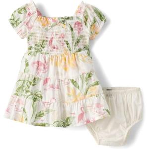The Children’s Place Baby-Girls and Newborn Casual Short Sleeve Dress(Floral Palm)