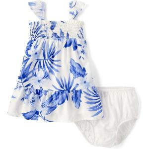 The Children’s Place Baby-Girls and Newborn Sleeveless Casual Dress(White Tropical Print)