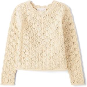The Children’s Place Baby-Girls and Toddler Crew Neck Pullover Sweater(Frappe Scallop)