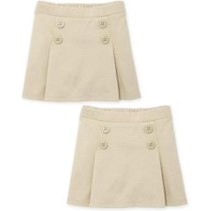 The Children’s Place Baby-Girls and Toddler Ponte Knit Button Skort(Sandy 2 Pack)