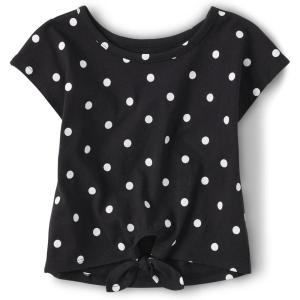 The Children’s Place Baby-Girls and Toddler Short Sleeve Everyday Casual Knit Shirt(Black)