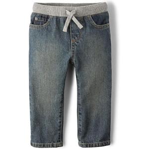 The Children’s Place Boys Baby and Toddler Pull on Straight Jeans(Aged Stone)