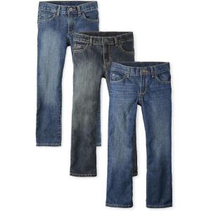 The Children’s Place Boys Bootcut Jeans(Jupiter/Indigo/Dark Wash 3-pack)