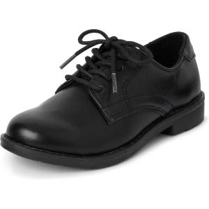 The Children’s Place Boy’s Lace Up Dress Shoes Sneaker(Black)