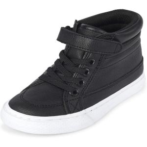 The Children’s Place Boy’s Mid Top Sneaker 2103042(Black)