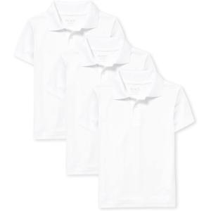 The Children’s Place Boys Multipack Short Sleeve Performance Polos(White 3-pack)