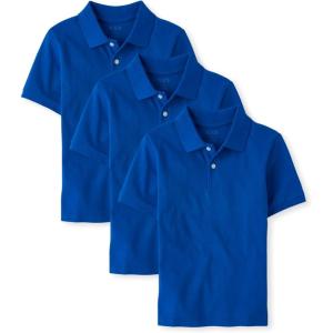 The Children’s Place Boys Multipack Short Sleeve Pique Polo(Renew Blue)