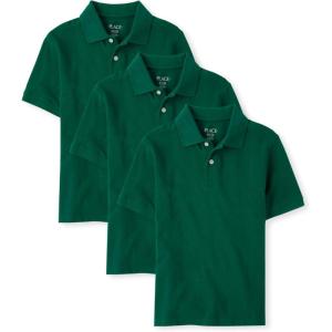 The Children’s Place Boys Multipack Short Sleeve Pique Polo(Spruce Shade)