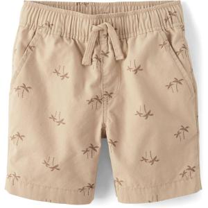 The Children’s Place Boys’ Pull on Jogger Shorts(Barely Brown)