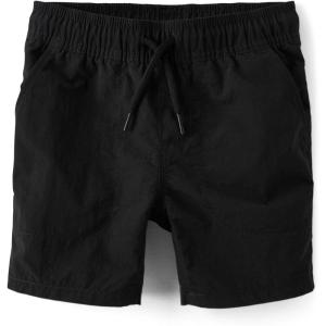 The Children’s Place Boys Quick Dry Pull on Jogger Shorts(Black)