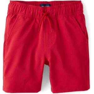 The Children’s Place Boys Quick Dry Pull on Jogger Shorts(Ruby)
