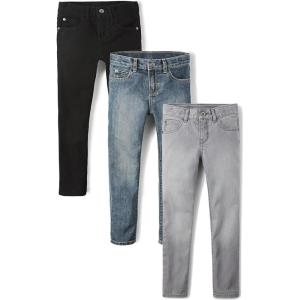 The Children’s Place Boys Skinny Jeans(Black/Blue/Gray 3-pack)