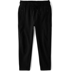 The Children’s Place Boys Soft Tech Pull on Jogger Pants(Black)