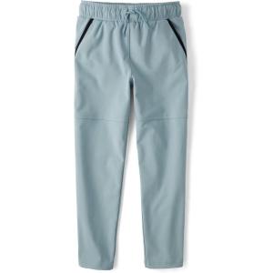 The Children’s Place Boys Soft Tech Pull on Jogger Pants(Smokey Blue)