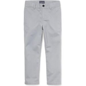 The Children’s Place Boys Stretch Relaxed Straight Chino Pants(Fin Gray)