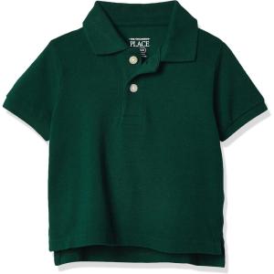 The Children’s Place Boys’ Uniform Performance Polo(Spruce Shade Single)