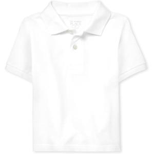 The Children’s Place Boys’ Uniform Performance Polo(White)