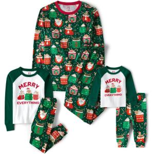 The Children’s Place Family Matching, Christmas and Holiday Pajama Sets, Cotton(Coco Mugs)