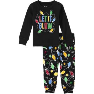 The Children’s Place Family Matching, Christmas and Holiday Pajama Sets, Cotton(Let It Glow)