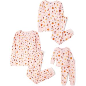 The Children’s Place Family Matching, Christmas and Holiday Pajama Sets, Cotton(Pumpkin/Candy Halloween)