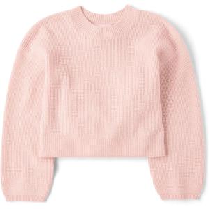 The Children’s Place Girls Active Long Bell Sleeve Thermal Sweater(Fadding Rose)