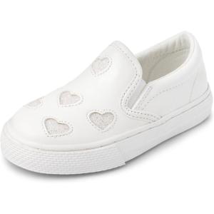The Children’s Place Girl’s Baby Toddler Casual Slip on Shoes Sneaker(Rockstar Heart)