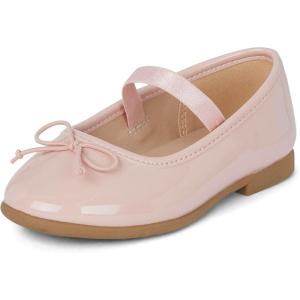 The Children’s Place Girl’s Baby Toddler Closed Toe Ballet Flats(Pink)