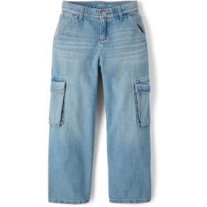 The Children’s Place Girls’ Baggy Jeans(Leo Wash Cargo)
