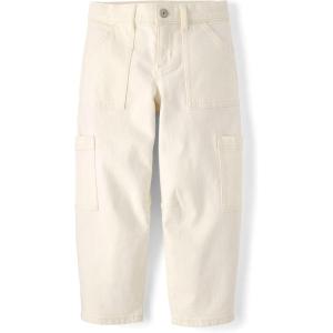 The Children’s Place Girls Barrel Leg Jeans(Ecru)