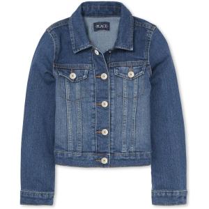The Children’s Place Girls’ Basic Denim Jacket(Azure Wash)