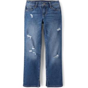 The Children’s Place Girls’ Button Front Super Skinny Jeans(90s Grove Wash)