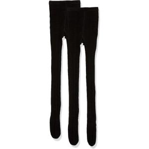 The Children’s Place Girls Cable Knit Tights(Black 2-pack)