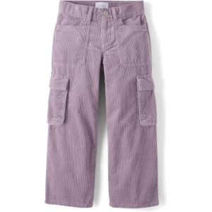The Children’s Place Girls’ Corduroy Pants(Thistle Mist Baggy Cargo)
