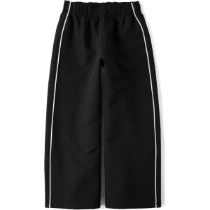 The Children’s Place Girls Cozy Wide Leg Active Track Pants(Black)