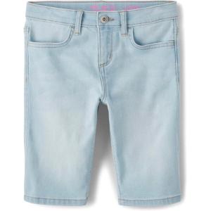 The Children’s Place Girls’ Denim Skimmer Shorts(Lily Wash)