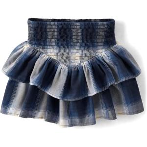 The Children’s Place Girls’ Everyday Skirts(Tidal Plaid Smocked)