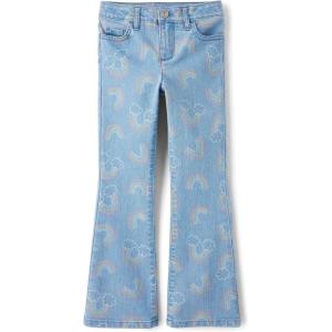 The Children’s Place Girls’ Flare Jeans(Valley Wash Rainbows High Rise)