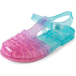 The Children’s Place Girl’s Jelly Fisherman Sandals(Glitter Ombre Multicolor)