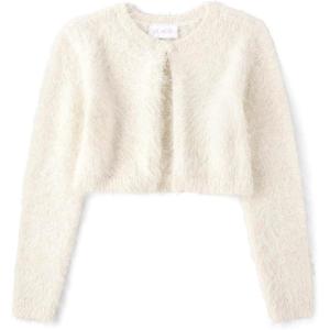 The Children’s Place Girls Long Sleeve Shrug Cardigan(Cream)