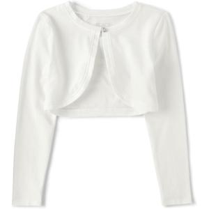 The Children’s Place Girls Long Sleeve Shrug Cardigan(White)