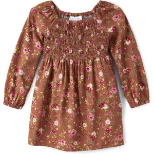 The Children’s Place Girls’ Short Sleeve Dressy Dress(Pecan Pie)