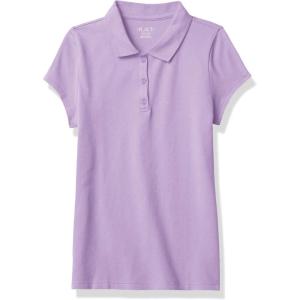 The Children’s Place Girls Short Sleeve Ruffle Pique Polo(Purple Prose)