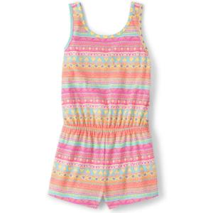 The Children’s Place Girls’ Sleeveless Summer Romper(French Rose Print)